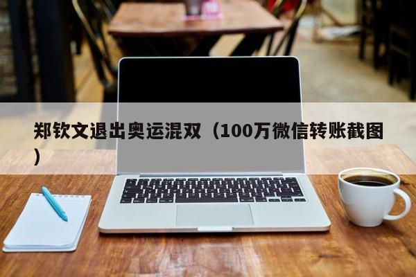 郑钦文退出奥运混双（100万微信转账截图）